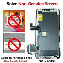 10-Pack LCD Screen Digitizer Assembly with Portable IC for iPhone 11 Pro (RJ-Incell/ COF) - Black