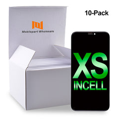 10-Pack LCD Screen Digitizer Assembly with Frame for iPhone XS (RJ-Incell/ COF) - Black